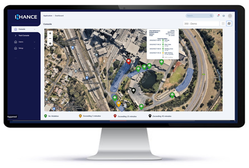 Real-time Tracking Screenshot